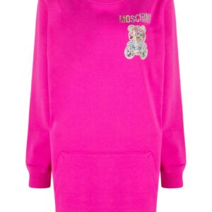 Moschino Teddy Bear-embellished sweatshirt dress