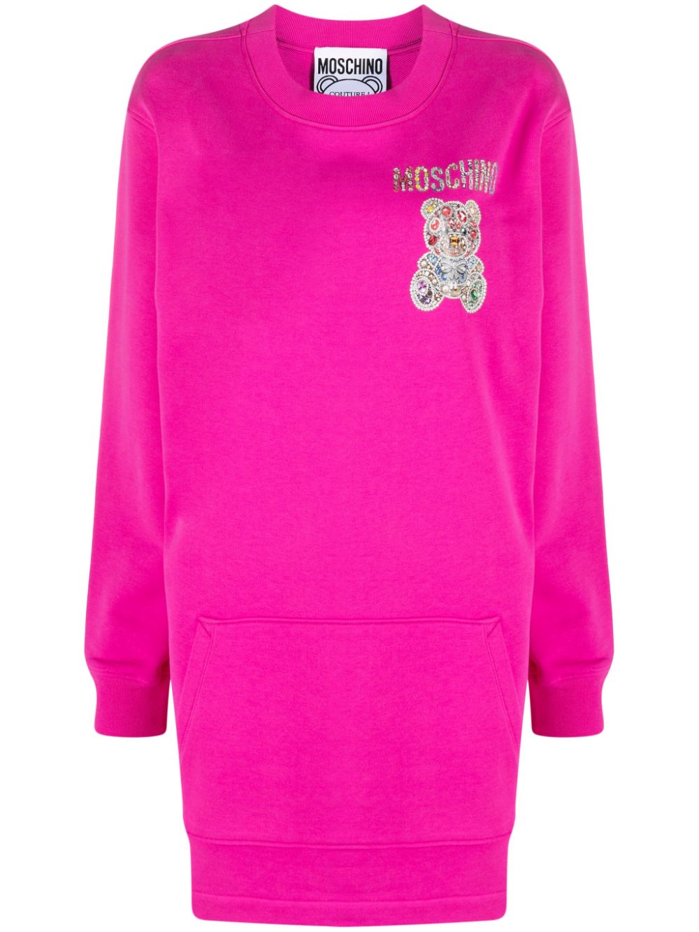 Moschino Teddy Bear-embellished sweatshirt dress