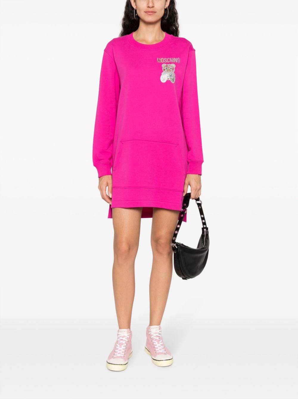 Moschino Teddy Bear-embellished sweatshirt dress - Image 5