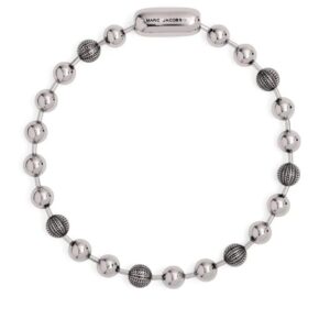 Marc Jacobs logo-engraved ball-chain necklace