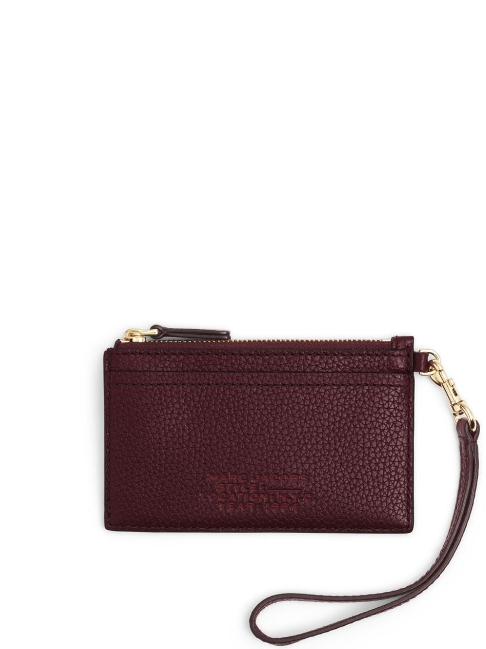 Marc Jacobs The Leather top zip wristlet wallet
