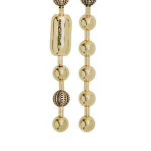 Marc Jacobs logo-engraved ball-chain earrings