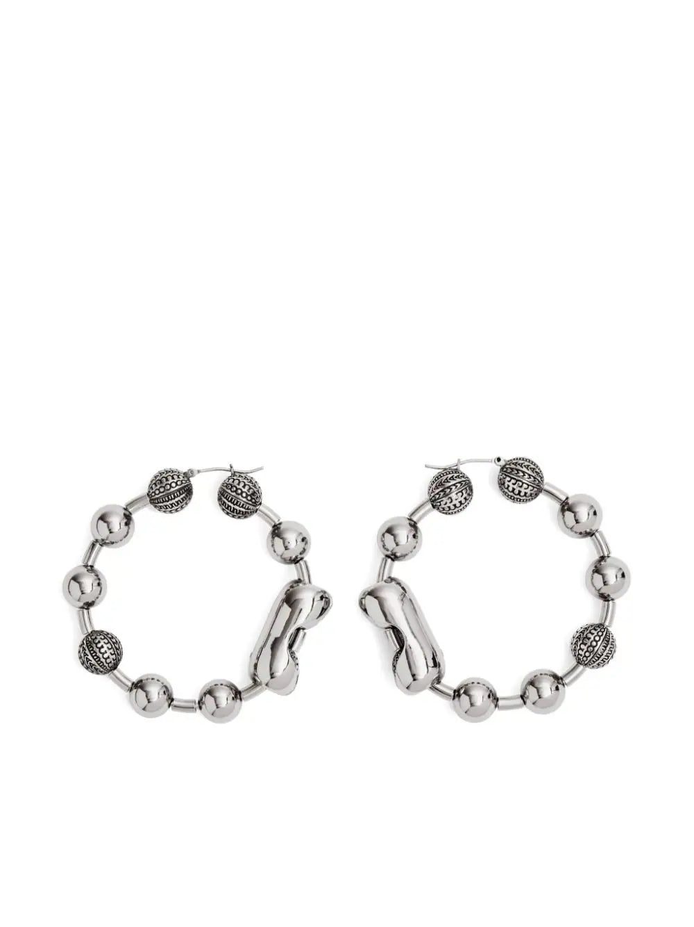 Marc Jacobs ball-chain hoop earrings
