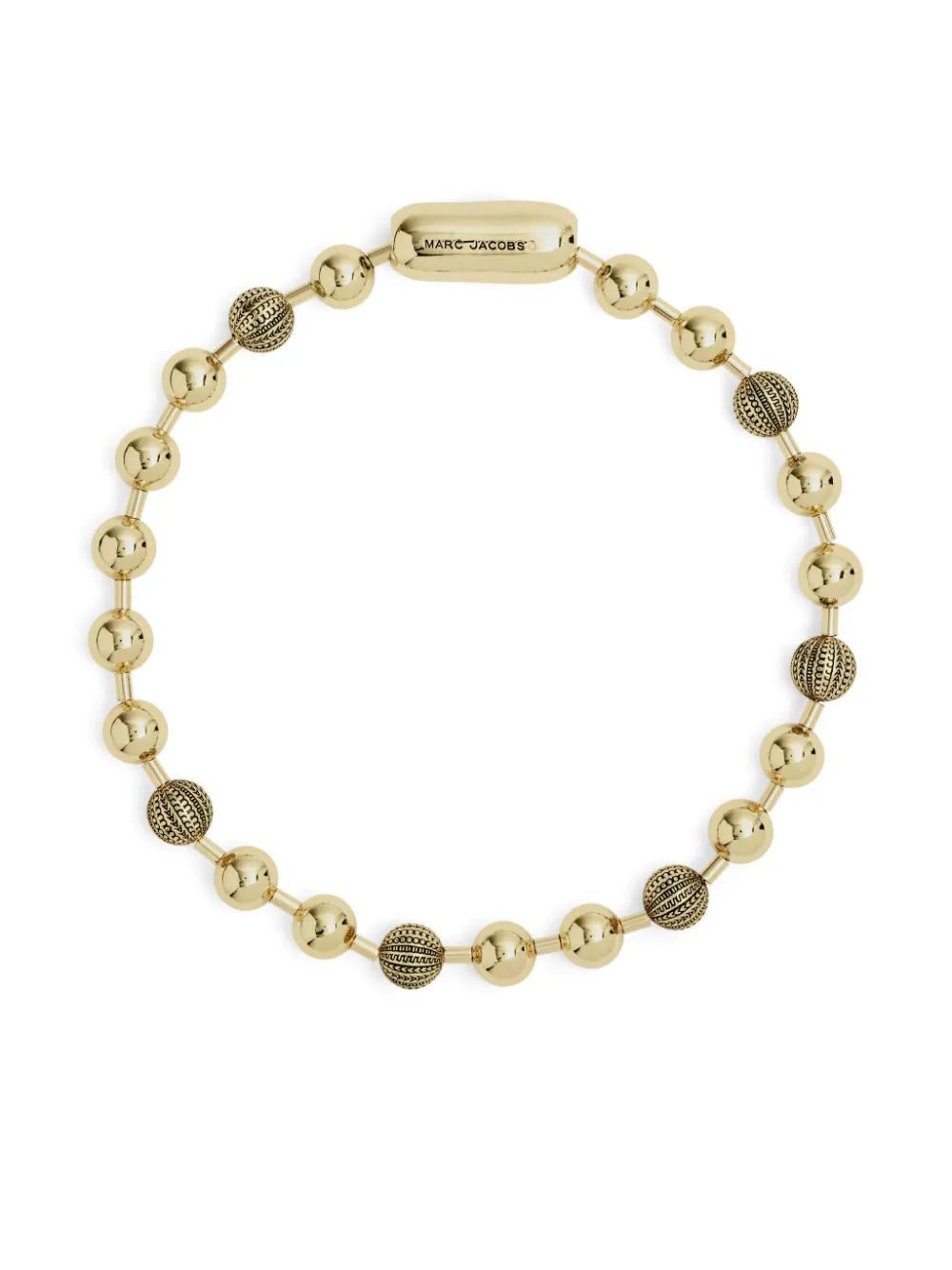 Marc Jacobs logo-engraved ball-chain necklace