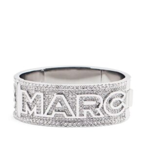 Marc Jacobs logo-lettering crystal-embellished bracelet