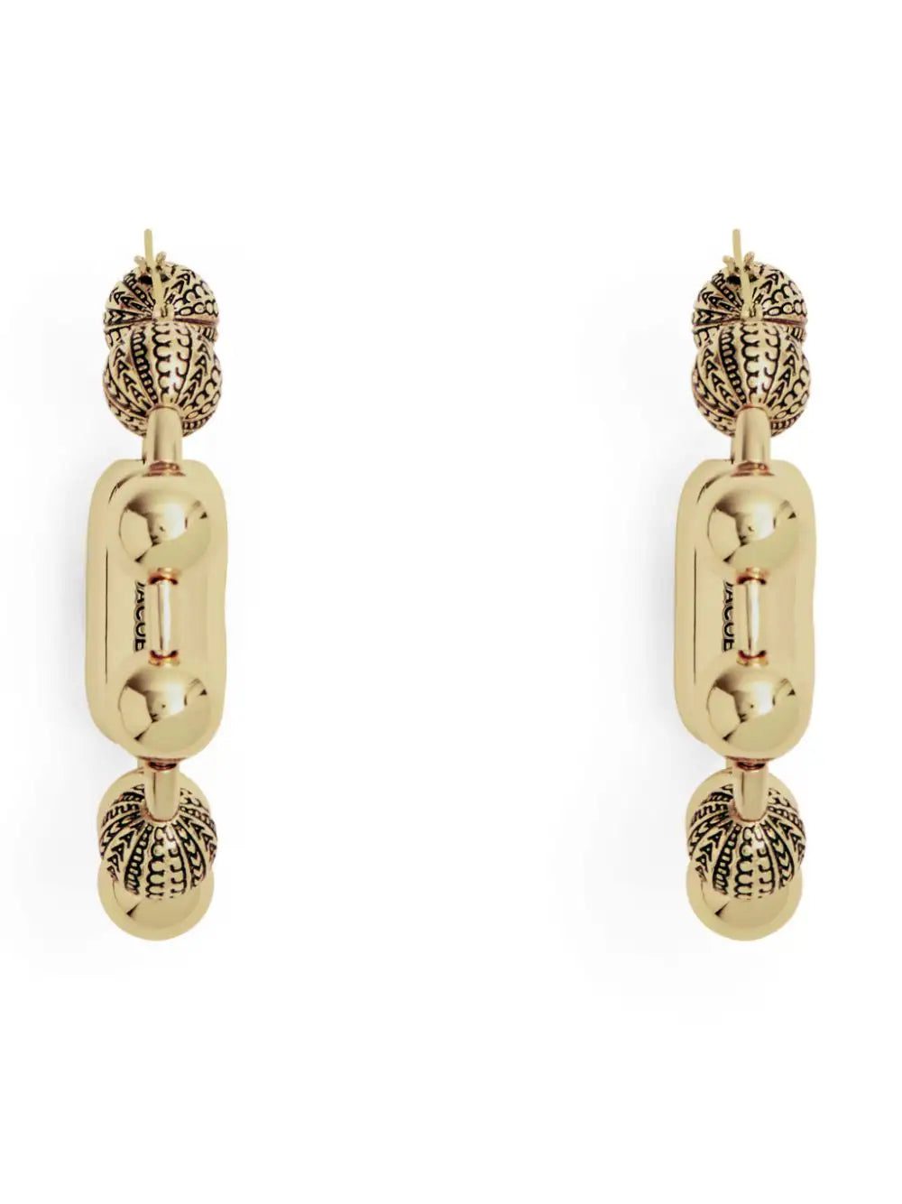 Marc Jacobs ball-chain hoop earrings - Image 2