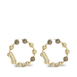 Marc Jacobs ball-chain hoop earrings