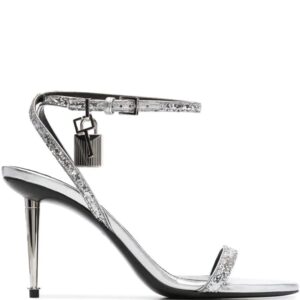 TOM FORD Padlock 85mm glitter sandals