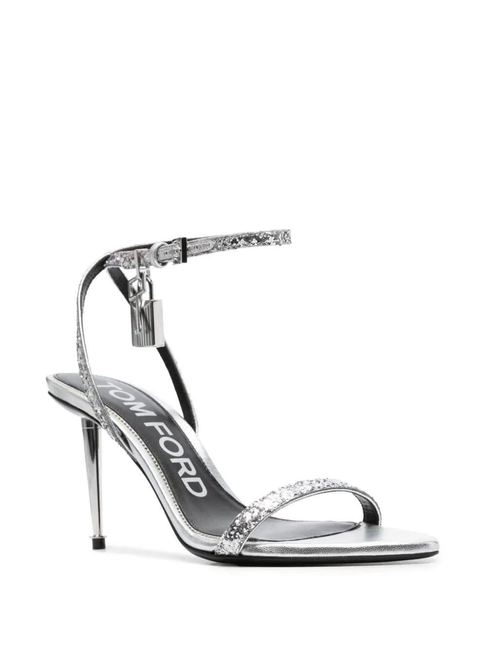 TOM FORD Padlock 85mm glitter sandals - Image 2