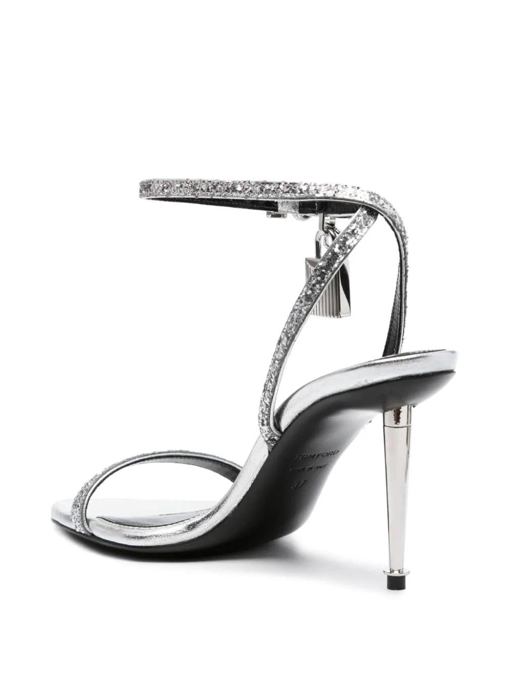 TOM FORD Padlock 85mm glitter sandals - Image 3