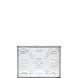 Philipp Plein monogram-debossed leather cardholder