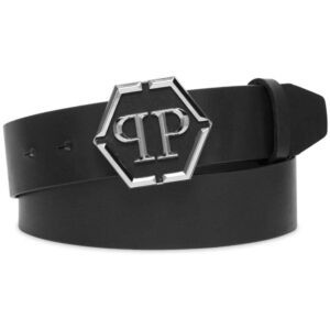 Louis Vuitton hexagonal logo-buckle leather belt