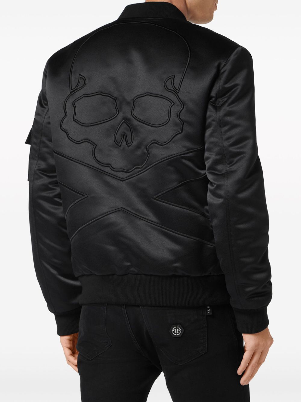 Philipp Plein satin-finish bomber jacket - Image 3
