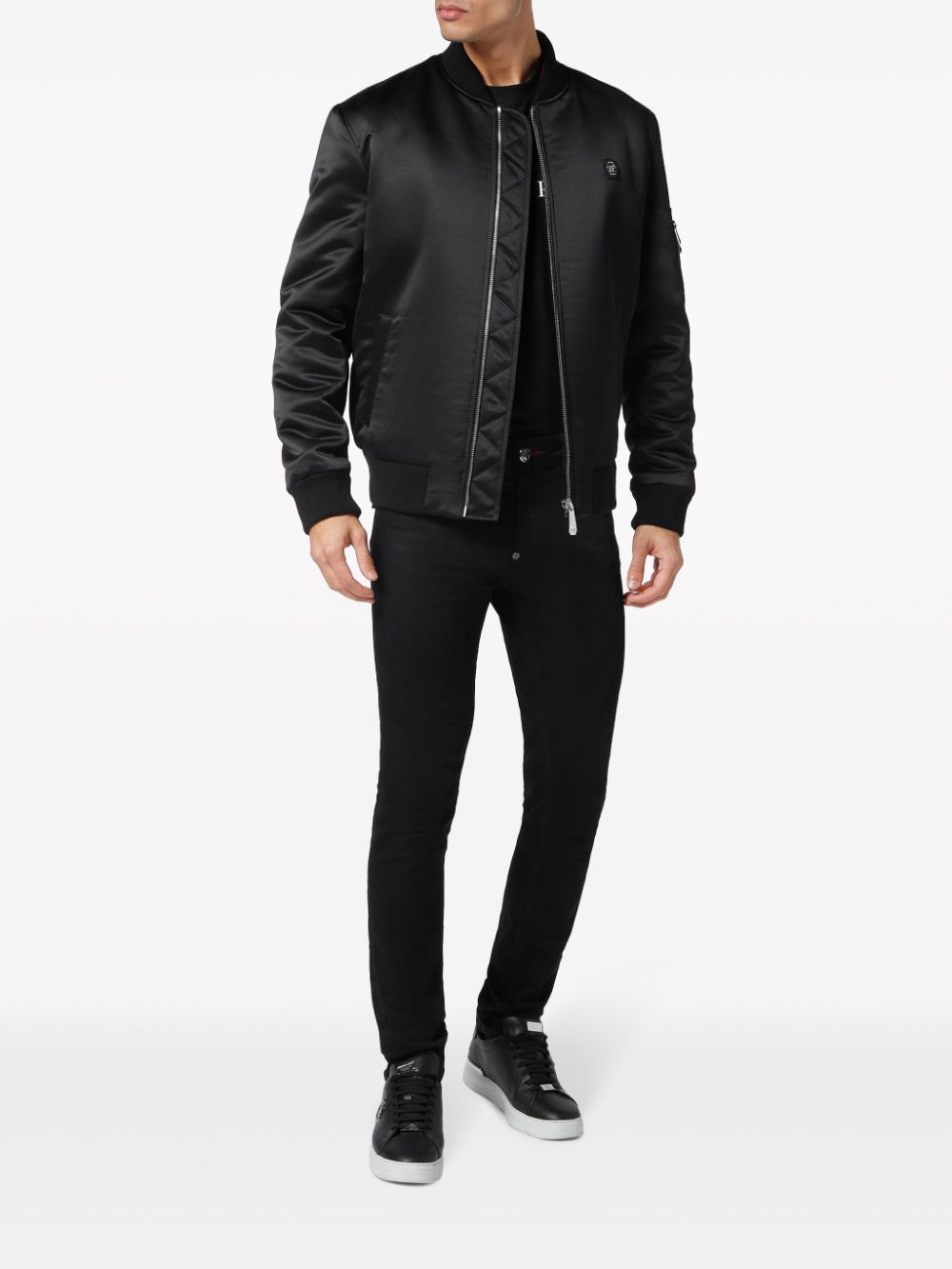 Philipp Plein satin-finish bomber jacket - Image 2