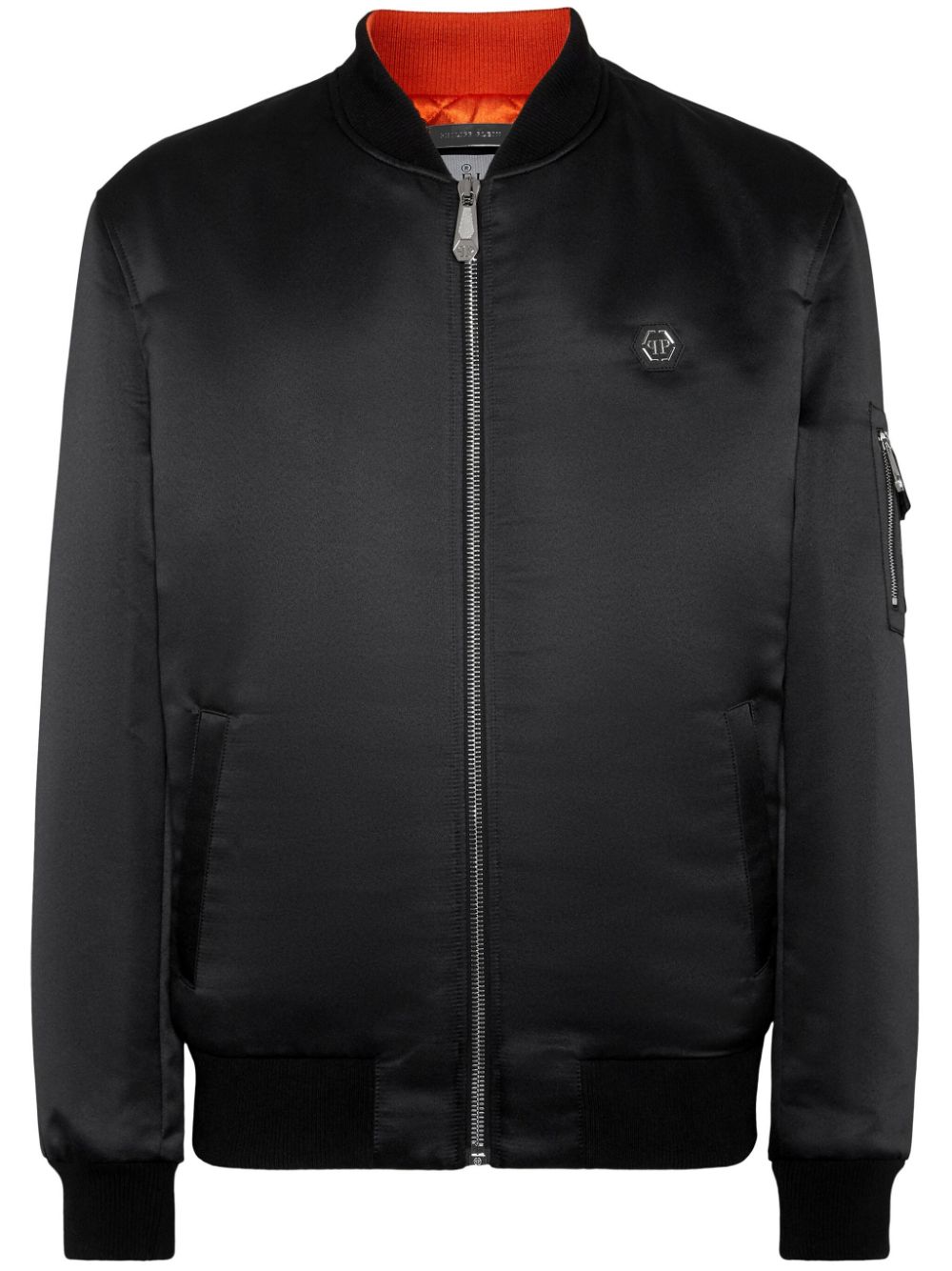 Philipp Plein satin-finish bomber jacket
