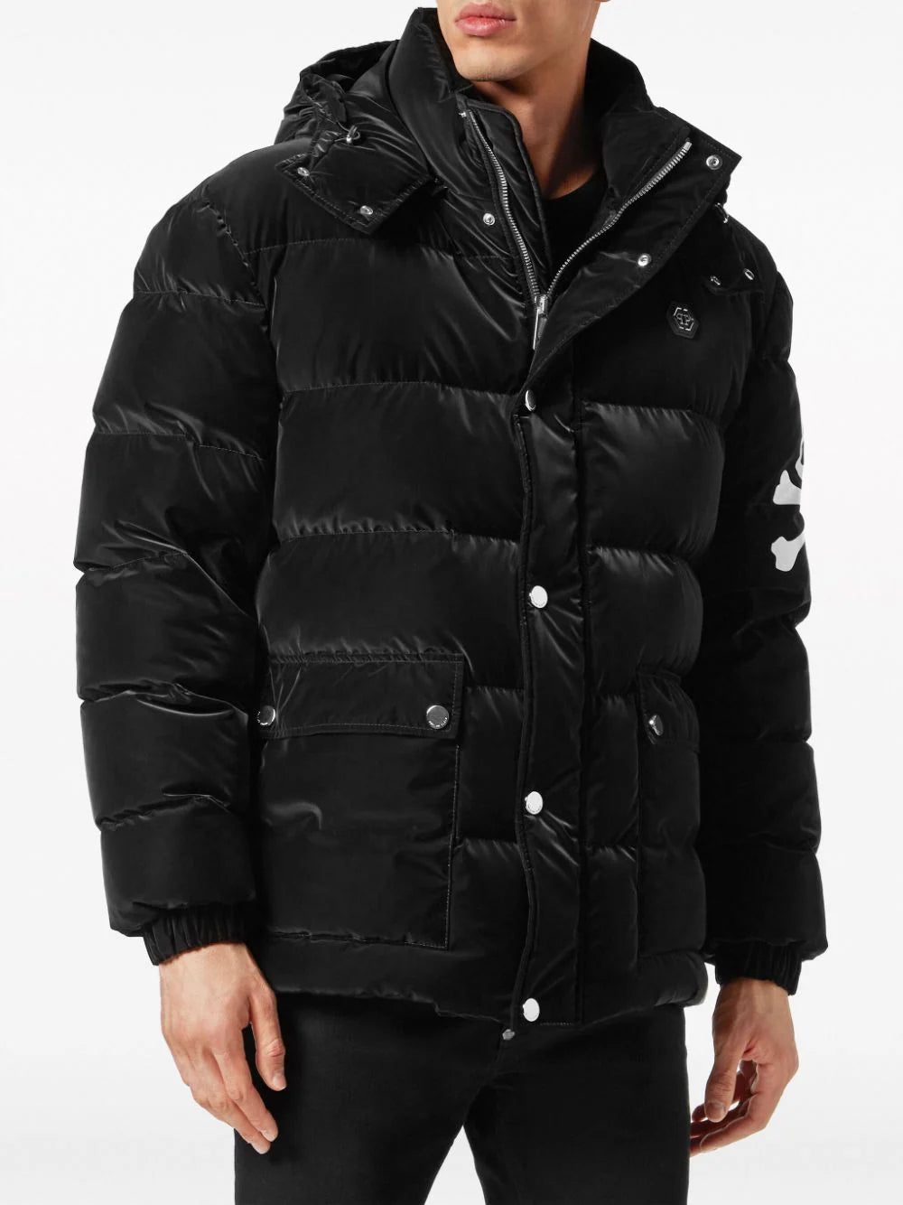 Philipp Plein skull-print quilted jacket - Image 3