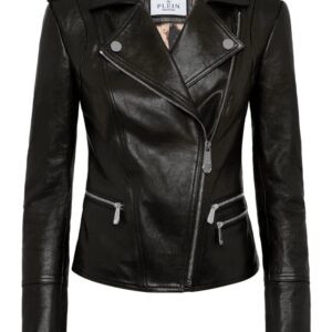 Philipp Plein leather biker jacket