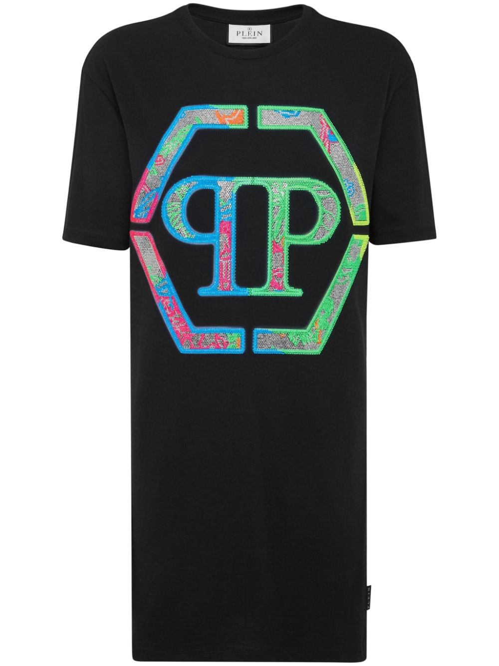 Philipp Plein logo-embellished cotton T-shirt dress