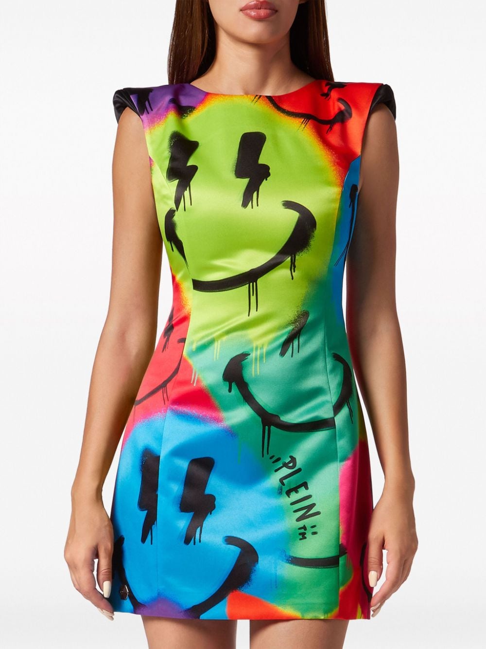 Philipp Plein all-over graphic-print mini dress - Image 3