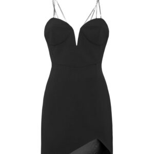 Philipp Plein crystal-embellished strap cady minidress