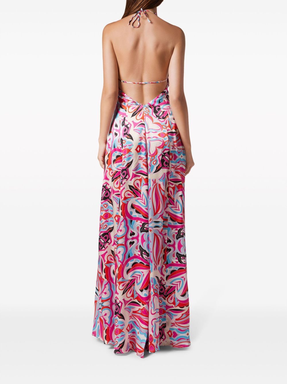 Philipp Plein abstract-print V-neck maxi dress - Image 5