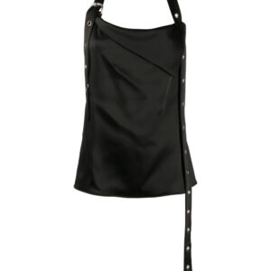 Off-White  eyelet-embellished halterneck top