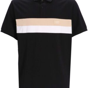 Karl Lagerfeld logo-embossed striped polo shirt