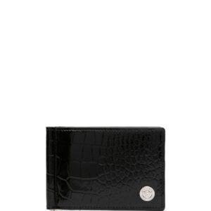 Versace Medusa-plaque leather bi-fold wallet