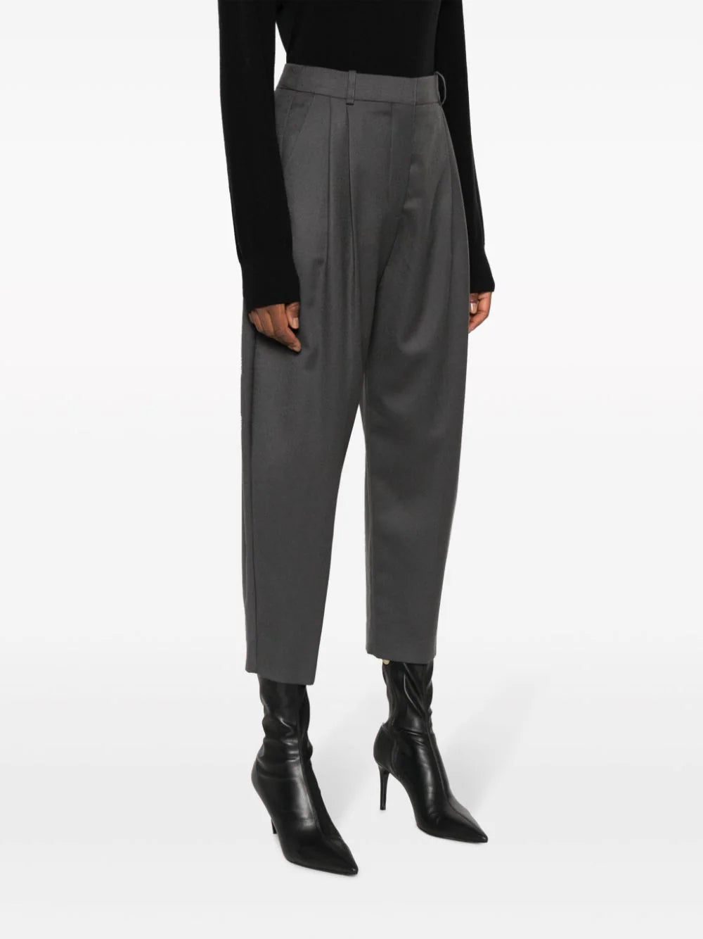 Stella McCartney cropped pleated wool trousers - Image 3