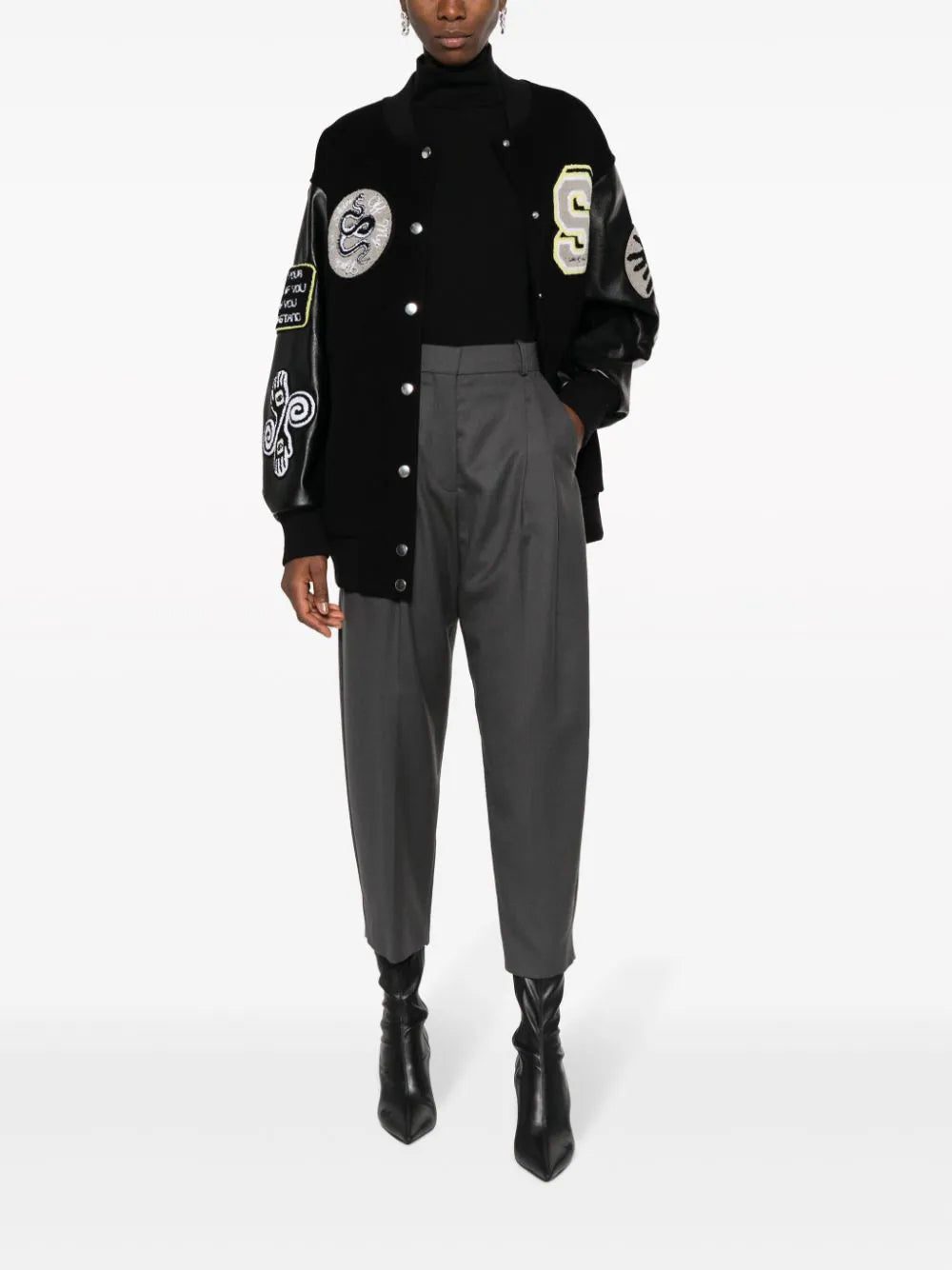 Stella McCartney cropped pleated wool trousers - Image 2