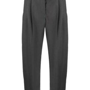 Stella McCartney cropped pleated wool trousers