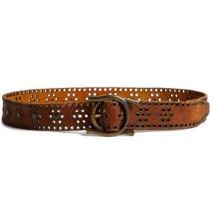 Louis Vuitton eyelet-embellished leather belt