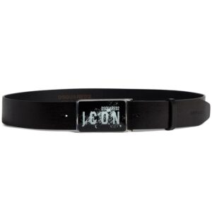 Louis Vuitton Icon leather buckle belt