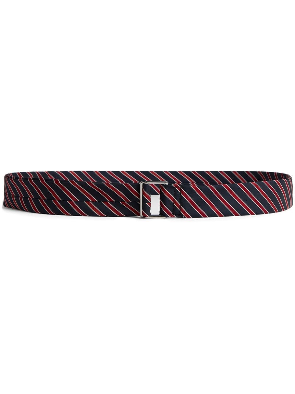 Louis Vuitton striped twill belt