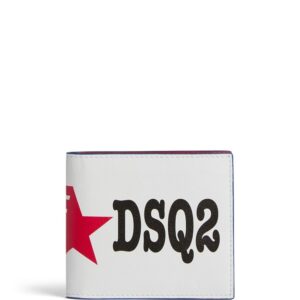 DSQUARED2 logo-print leather wallet