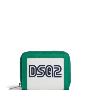 DSQUARED2 logo-embroidered leather wallet