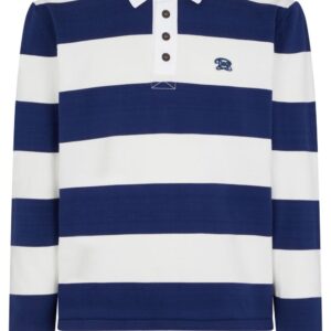 Dsquared2 logo-embroidered striped polo shirt