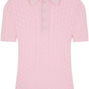 Dsquared2 pointelle-knit cotton polo top