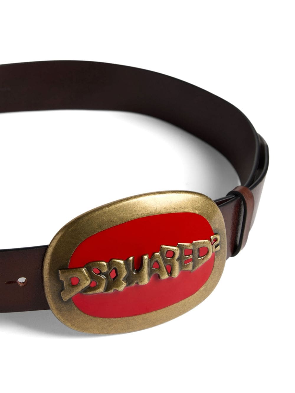 Louis Vuitton logo-buckle leather bet - Image 4