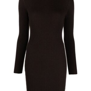 Michael Michael Kors long-sleeved ribbed-knit minidress