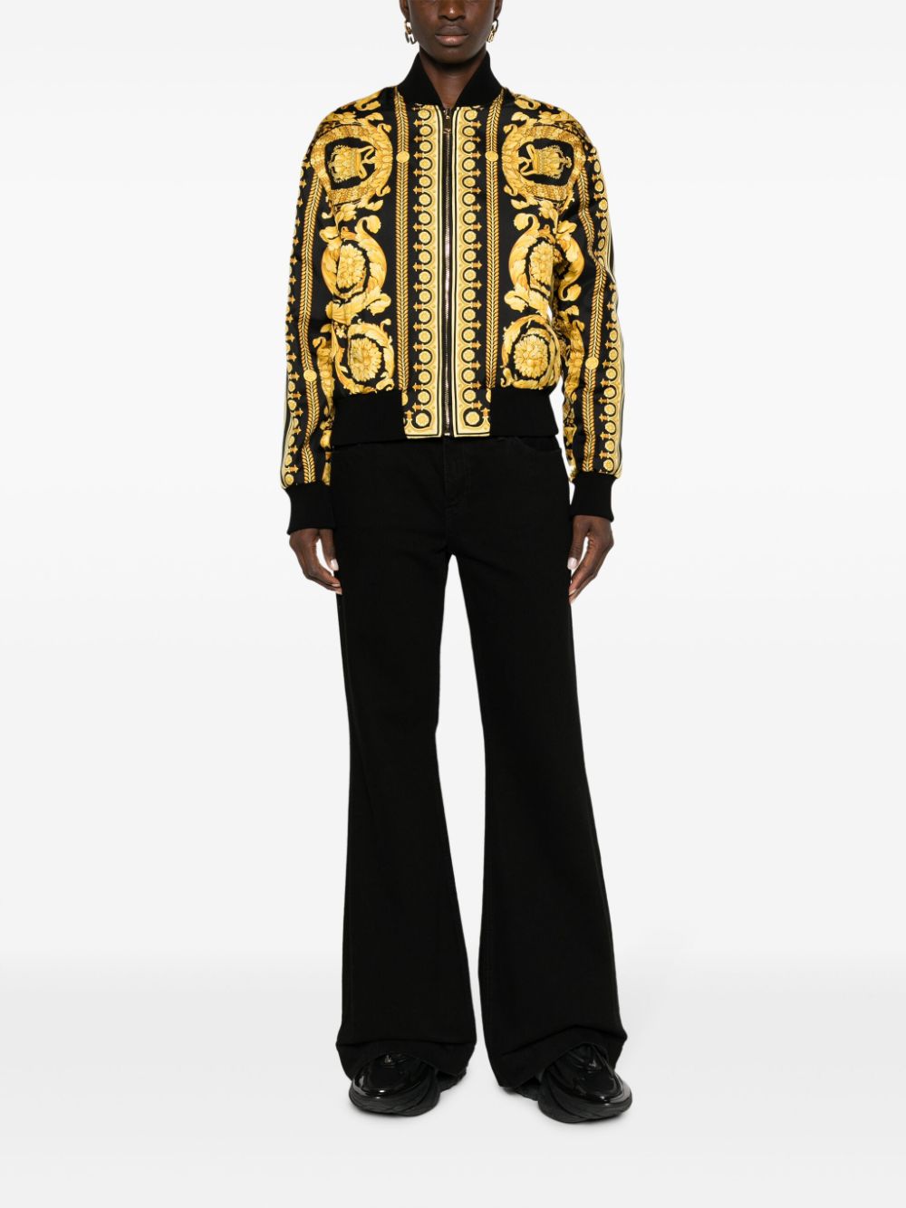 Versace Barocco reversible silk bomber jacket - Image 2