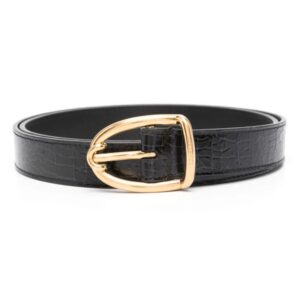 TOM FORD crocodile-effect leather belt