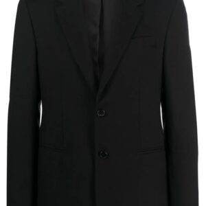 Off-White  slogan-print virgin wool blazer