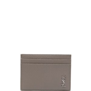 Saint Laurent Tiny Cassandre leather cardholder