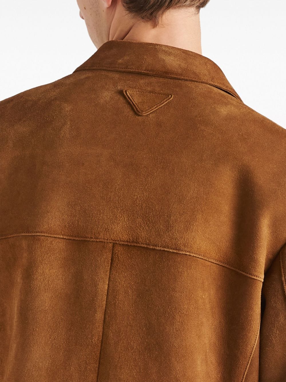 Prada single-breasted suede blazer - Image 4