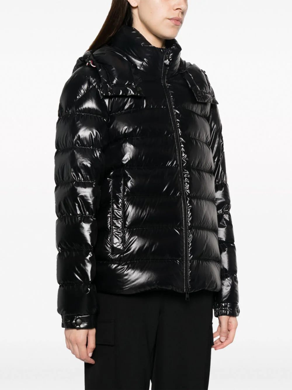 Moncler Saulx logo-patch puffer jacket - Image 3