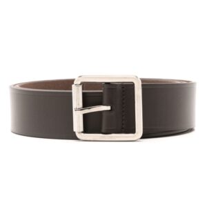 Louis Vuitton logo-stamp leather belt