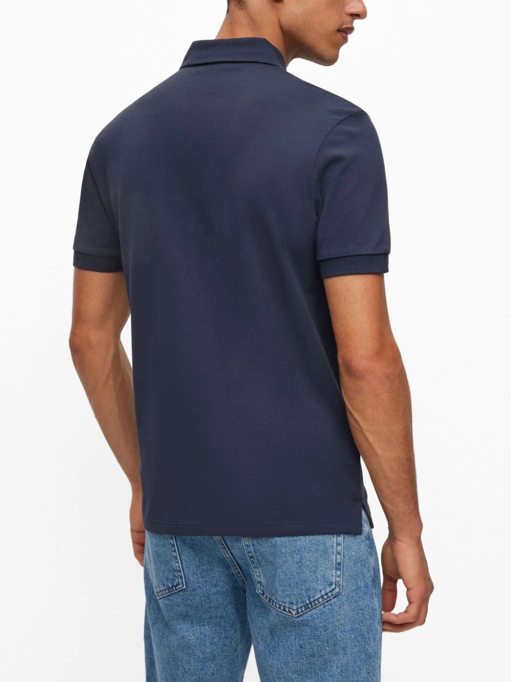 HUGO logo-patch cotton piqué polo shirt - Image 4