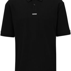 HUGO logo-print cotton polo shirt