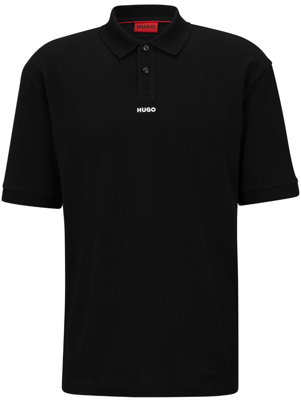 HUGO logo-print cotton polo shirt